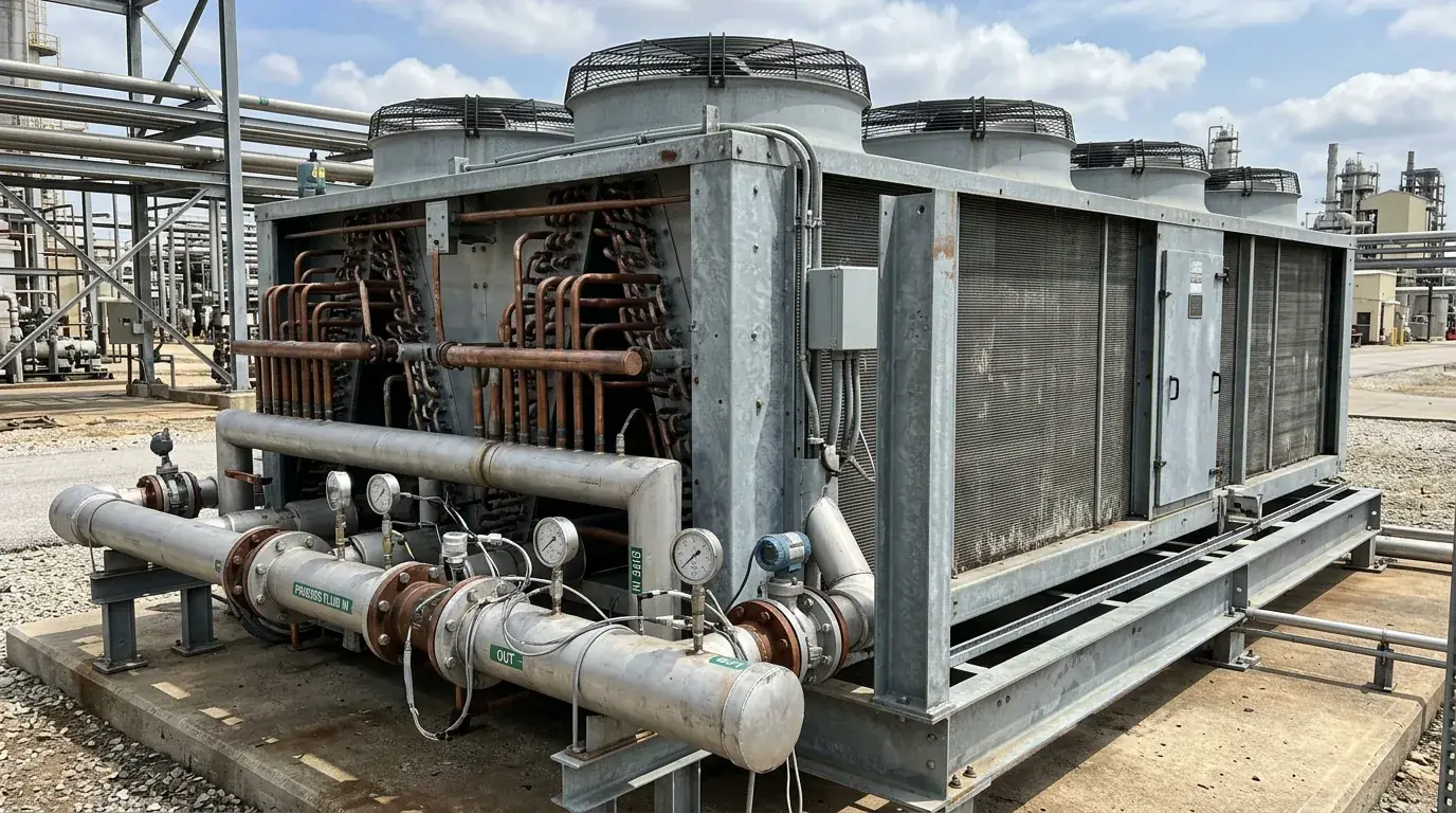 Casing off, coil exposed