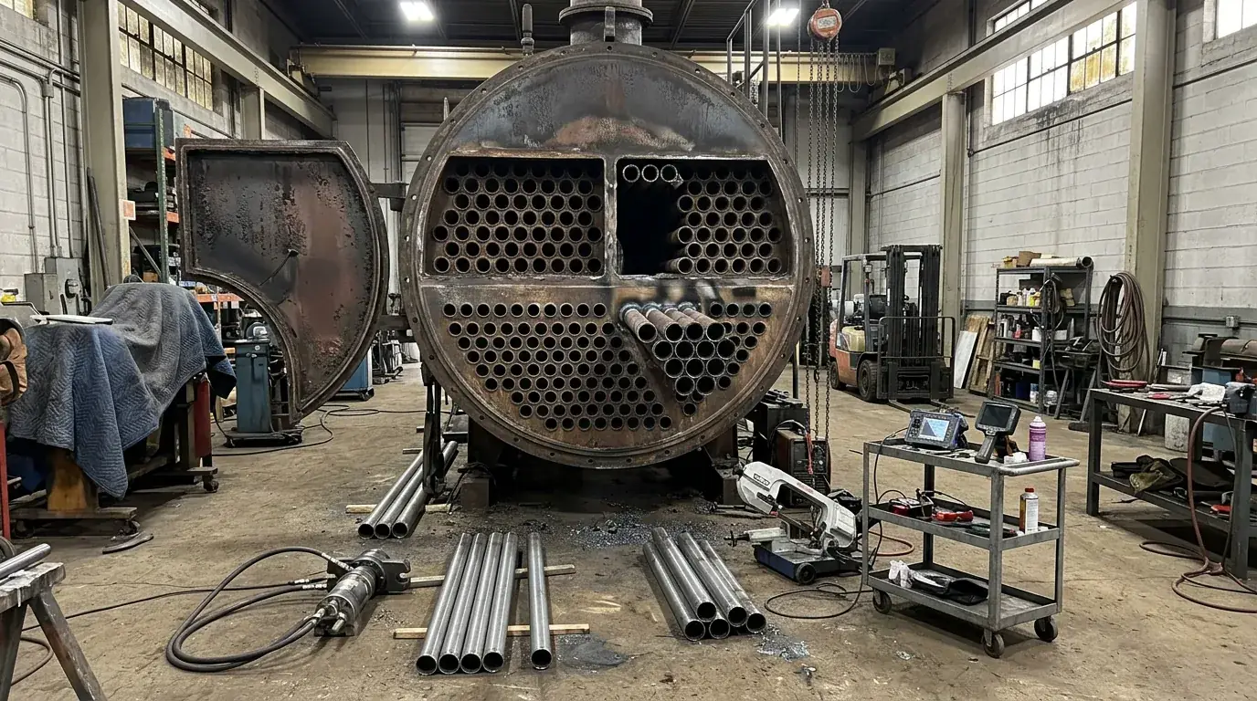Expanding the new tubes