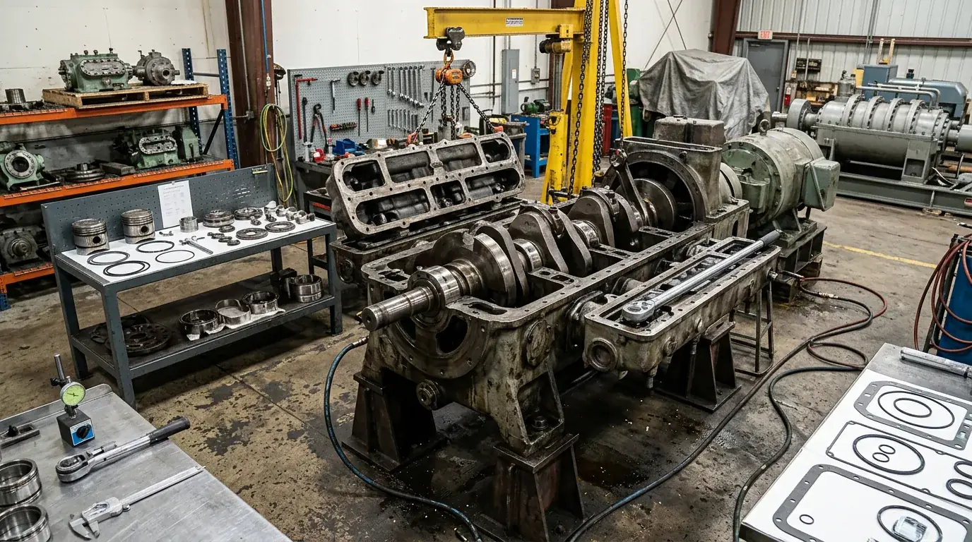 Crankcase open