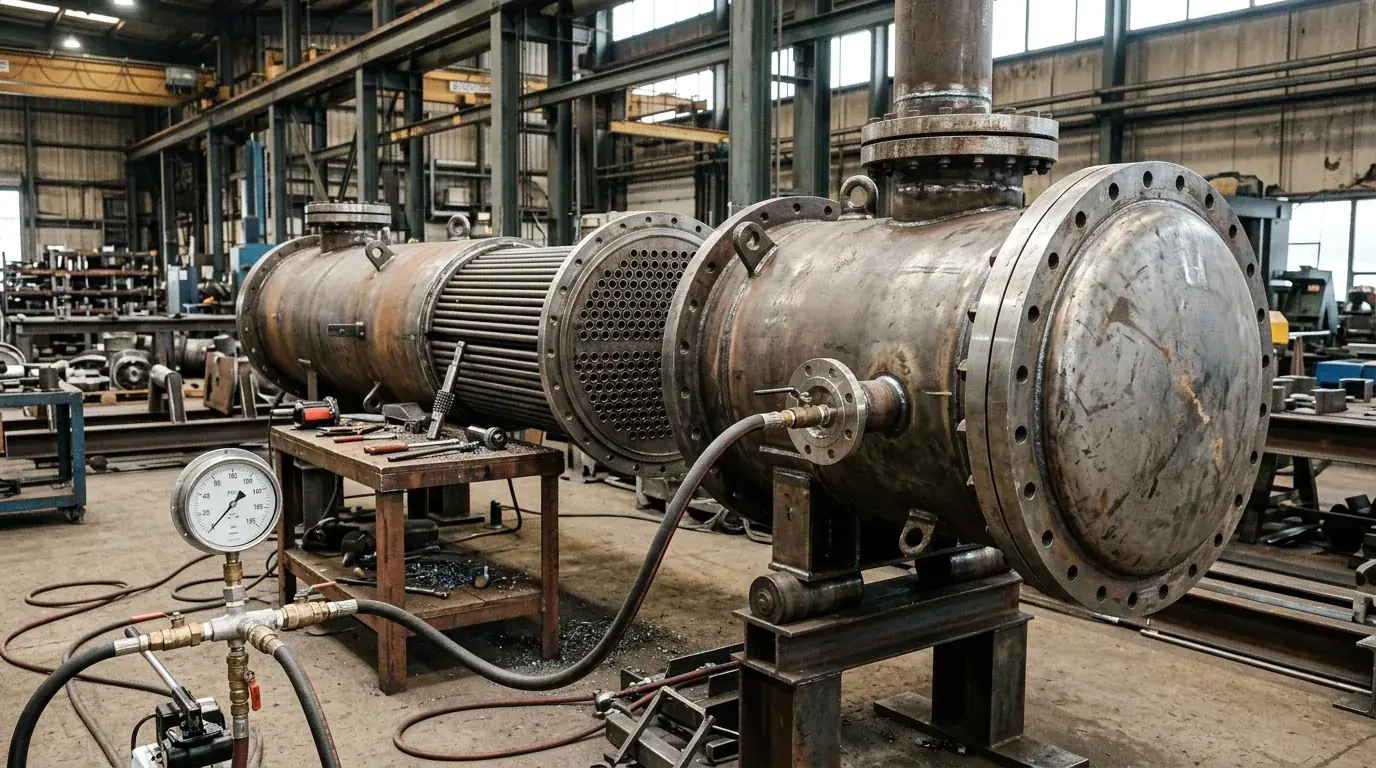Hydrostatic test before despatch